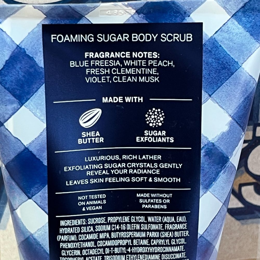 Bath & Body Works Gingham Foaming Sugar Body Scrub - Picture 3 of 3